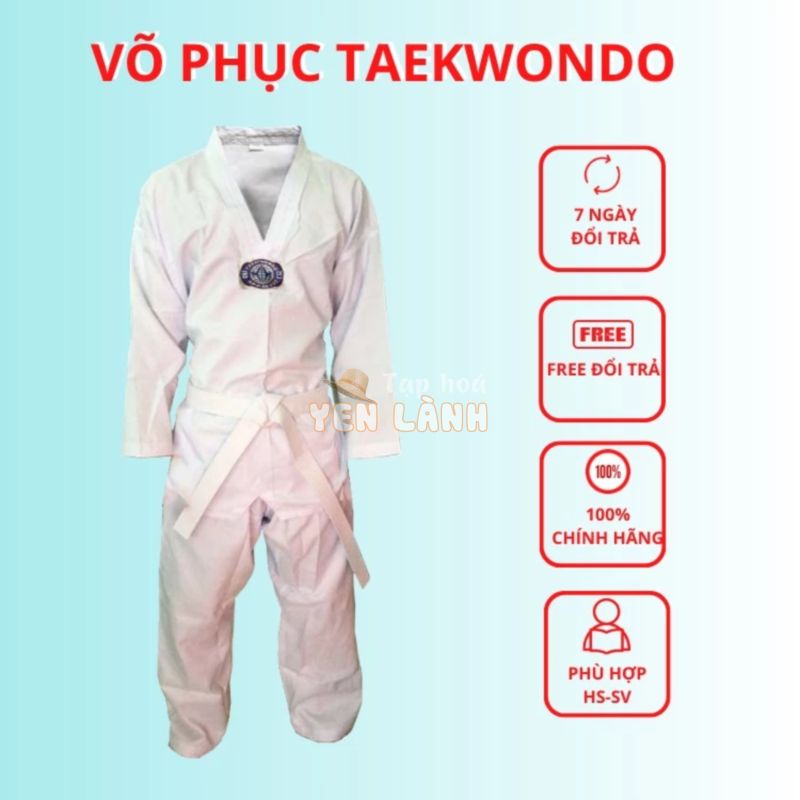 Võ phục Taekwondo ✅ Quần áo võ thuật phong trào – dụng cụ võ thuật giá rẻ cho người mới học