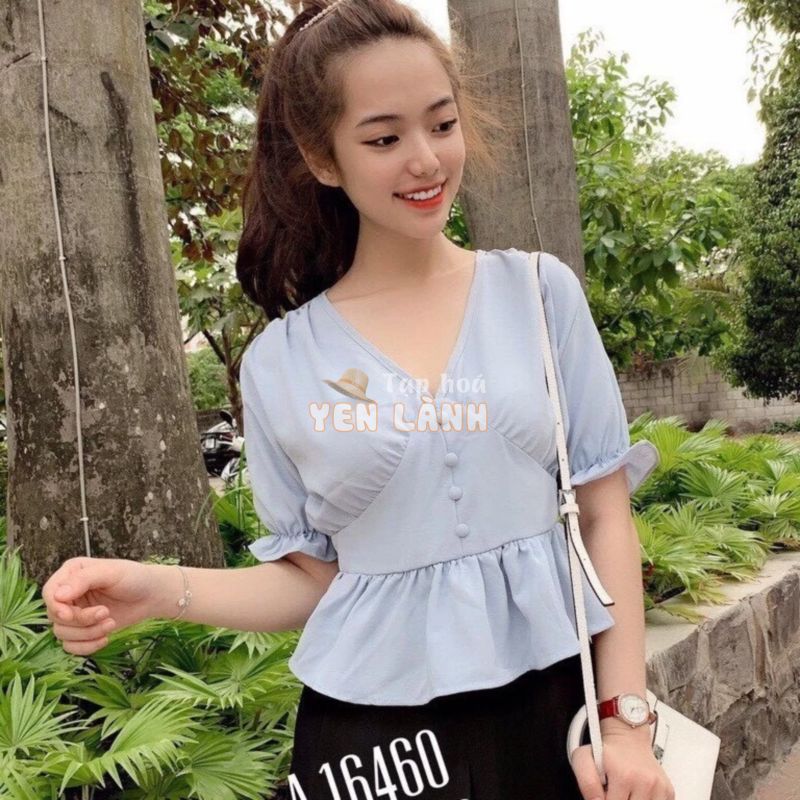 Áo Voan Kiểu Nữ BabyDoll Dễ Thương EVA AO 10244