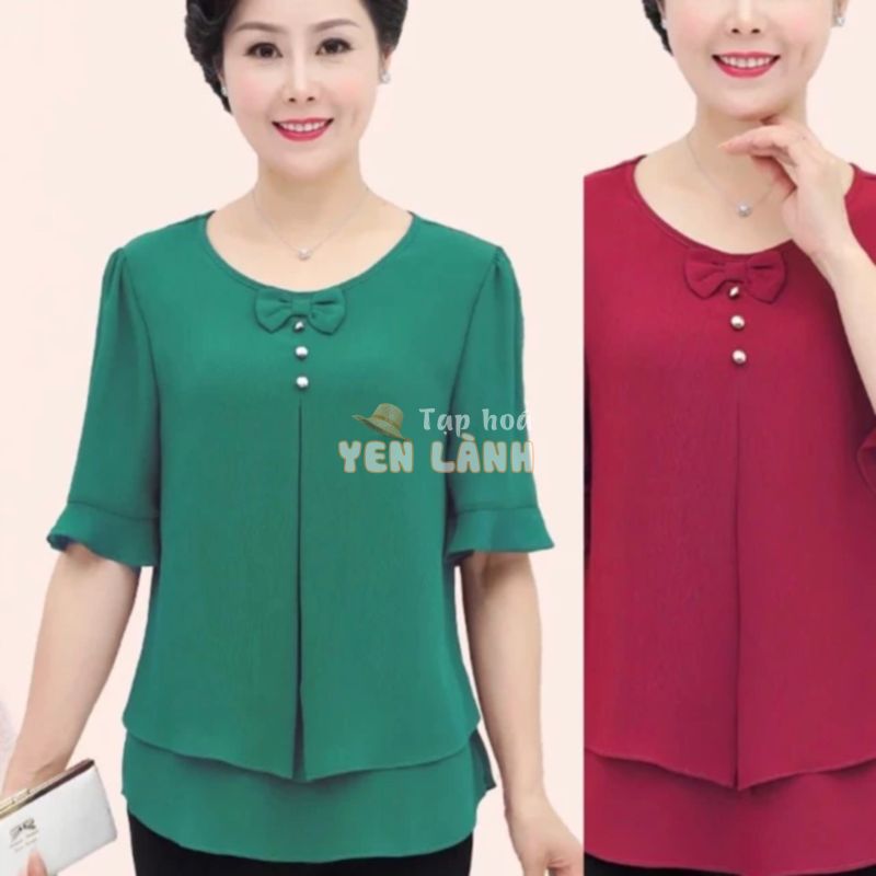 áo voan trung niên cao cấp size s -6xl LL19