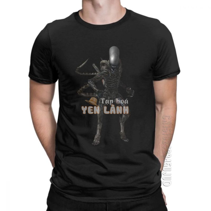 Alien Space Alien VS Predator Áo nam Giao Ước Phim Không Gian Áo Thun 100% Cotton Áo Ý Tưởng Quà Tặng Áo Cổ Tròn