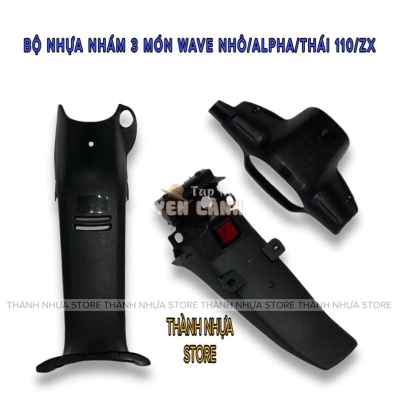 Dàn áo Wave nhỏ/Thái 110/Alpha/Zx – 3 món nhựa nhám