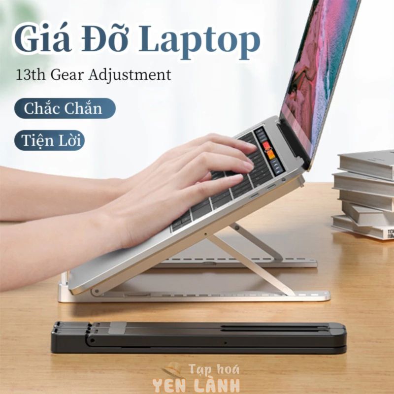 Giá đỡ tản nhiệt Laptop, Ultrabook，Giá đỡ tản nhiệt máy tính để bàn có thể tháo rời kiêm tản nhiệt，gấp gọn tiện dụng