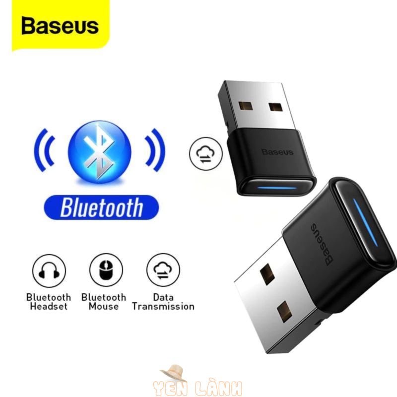 Đầu chuyển đổi USB Bluetooth 5.0 Baseus cho đầu thu âm thanh loa không dây Laptop / Máy tính để bàn