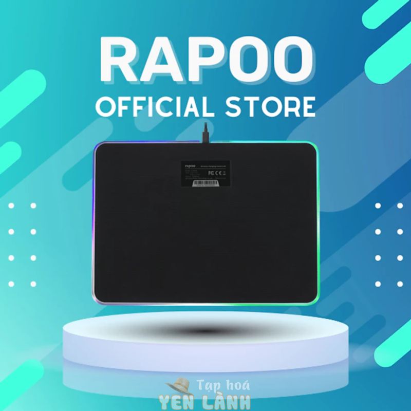 Bàn di chuột Gaming Rapoo V10RGB Wireless Charger có đèn led RGB kiêm sạc không dây – Hàng Chính Hãng