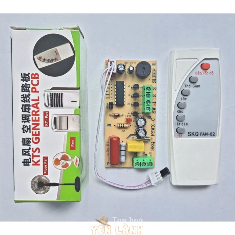 [LOẠI TỐT- TIẾNG VIỆT IC-14 CHÂN] Bộ mạch điều khiển từ xa cho quạt treo tường bàn đứng mạch quạt điều khiển từ xa