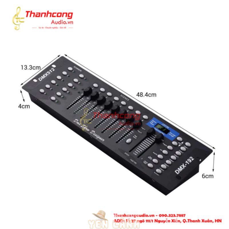 Bàn Điều Khiển Ánh Sáng sân khấu DMX 512 ( – 192 kênh).