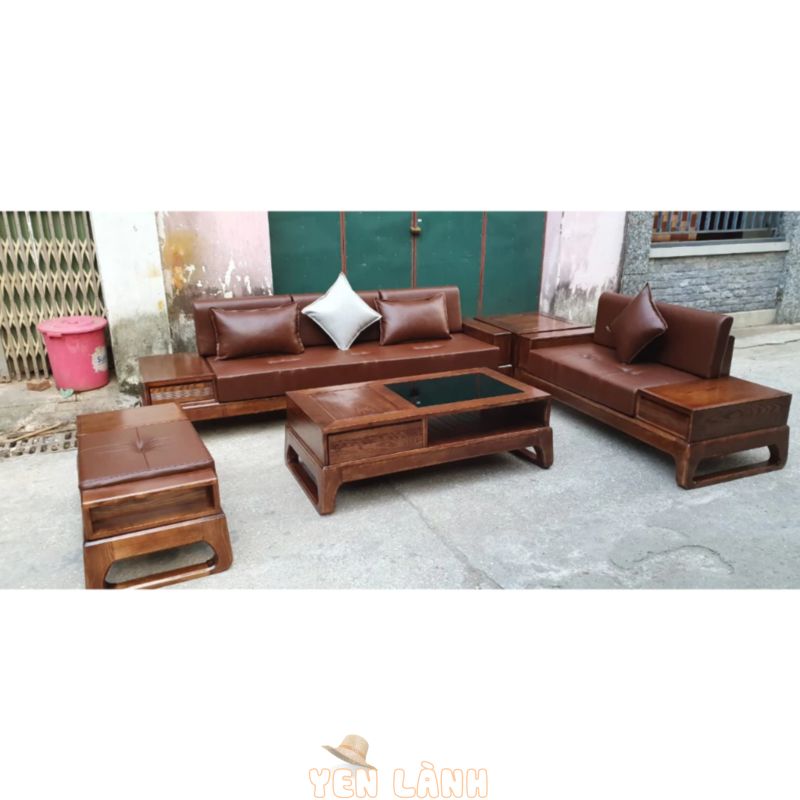 Bộ Bàn Ghế Sofa Da nhập Khẩu