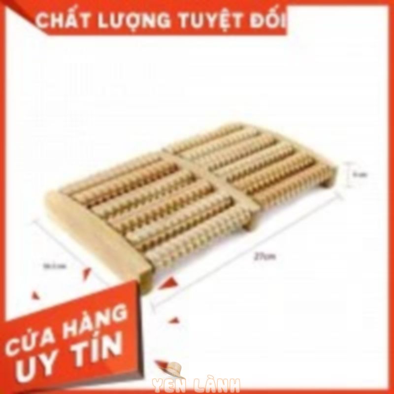 [ TBYT QUÂN Y  ]Bàn lăn chân gỗ Massage 5 hàng tiêu chuẩn (16.5 x 27,5*5)