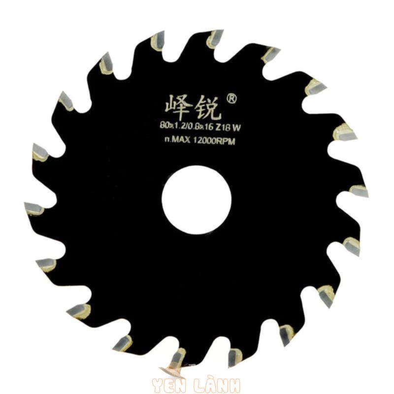 Máy tính bàn Mini 63mm 80mm 12000rpm Gỗ nhựa Acrylic ABS Ván ép T-răng hợp kim Saw Blade đ