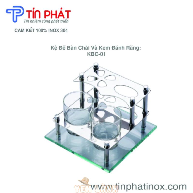 THANH LÝ TOÀN BỘ [ GIẢM NGAY 50%] – Kệ để bàn chải 100% inox 304 – KBC01