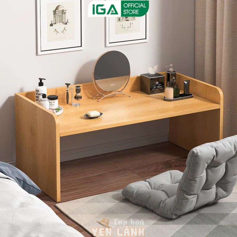 Bàn làm việc ngồi bệt đa năng gỗ MDF phủ melamin thương hiệu IGA – GA15