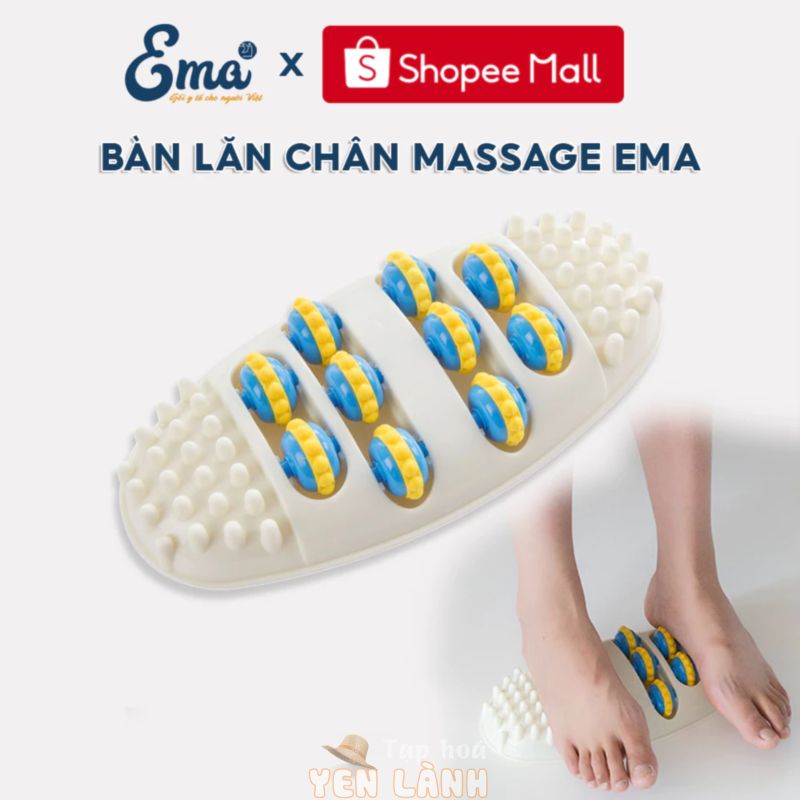 Bàn lăn chân massage EMA bằng nhựa ABS siêu thoải mái với gai massage 3D