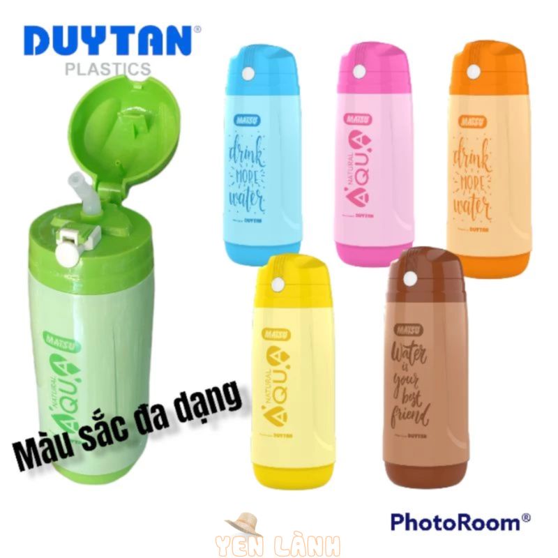 Bình nước giữ nhiệt cho bé đi học – nhựa Duy Tân 500ml