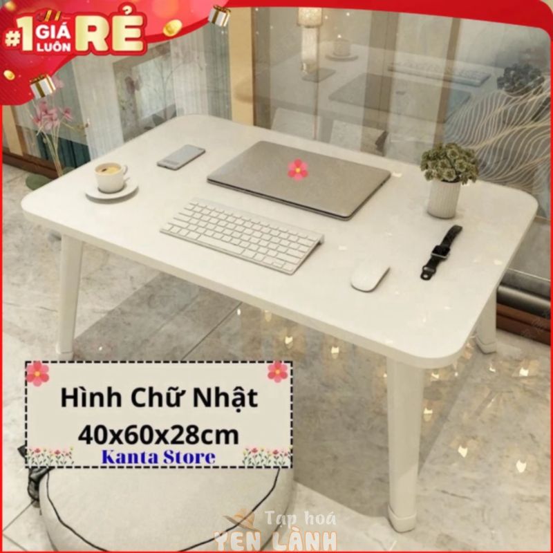 Bàn học gấp gọn ngồi bệt bàn gấp học sinh tiện ích chân nhựa cứng 40x60cm GP148