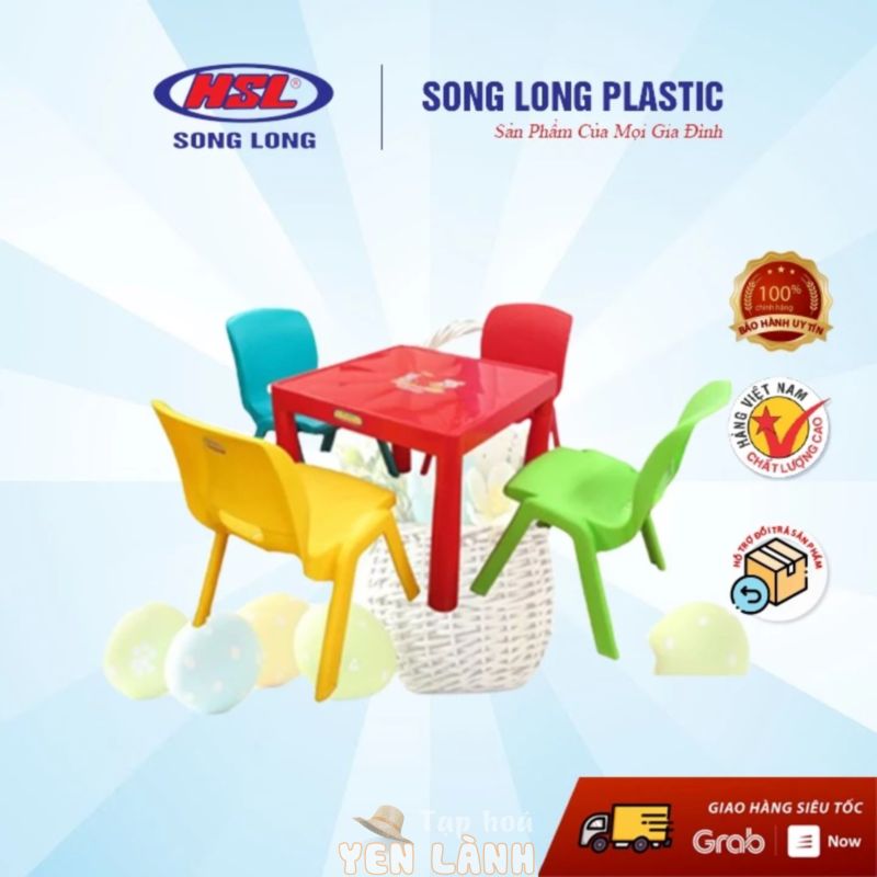 Bàn/ ghế nhựa đa năng 2302-2391 Song Long Plastic