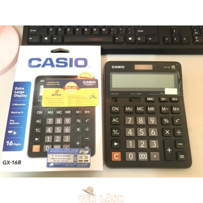 MÁY TÍNH CASIO GX-16B ( 16 SỐ) BÀN PHÍM SIÊU TO