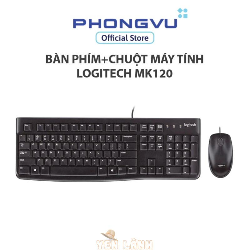 Bàn phím+Chuột máy tính Logitech MK120 – Bảo hành 36 tháng