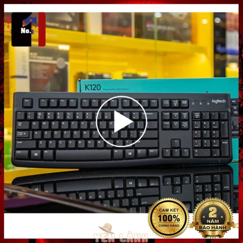 Bàn Phím Máy Tính Chính Hãng Logitech K120 Bàn Phím Vi Tính Laptop Pc Văn Phòng Có Dây