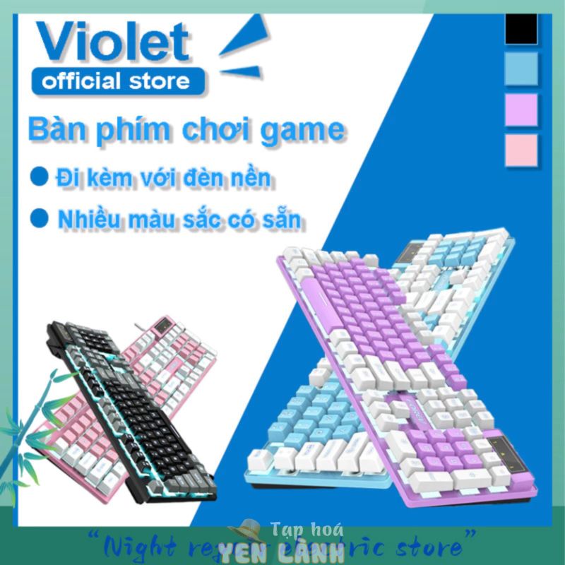 Bàn phím văn phòng chơi game Bàn phím không dây có dây, đèn LED rực rỡ đánh máy nhanh, bộ sưu tập bàn phím