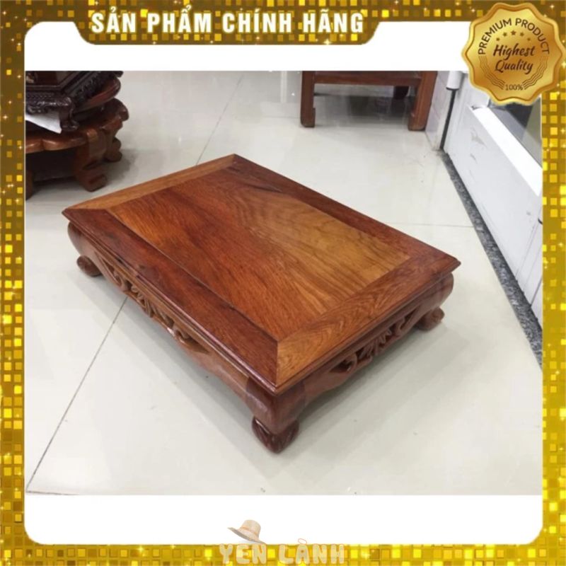 [Mỹ Nghệ Đồng Kỵ] Bàn osin gỗ hương kích thước 40 x 60cm, cao 12,5cm, thích hợp làm bàn kê nối trang thờ thần tài