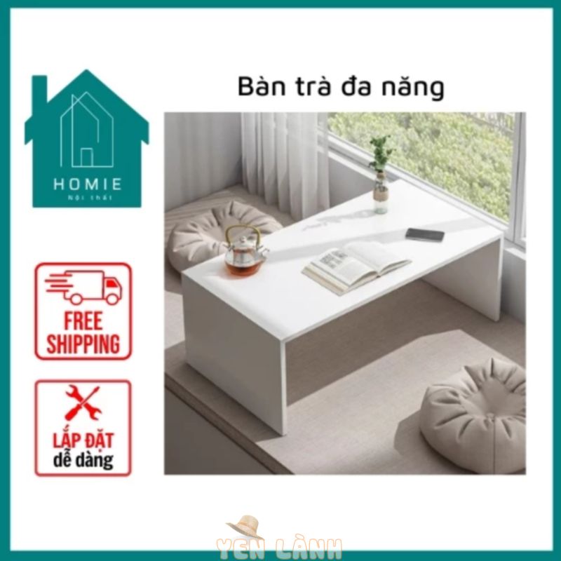 Bàn đa năng, bàn trà, bàn trang điểm bệt nhựa đài loan HOMIE kích thước 60x40x40