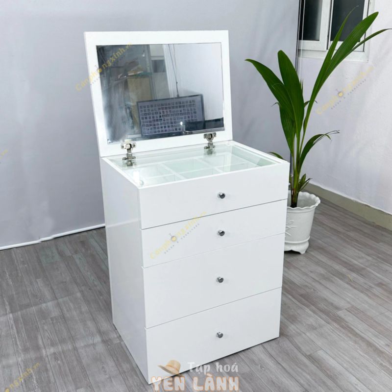 Bàn trang điểm thông minh, gấp gọn, có nhiều ngăn để đồ, gỗ cn MDF CPX-BP21