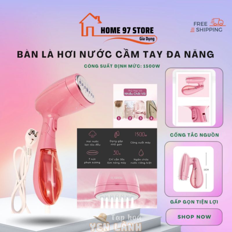 Bàn ủi hơi nước cầm tay AUX-Y6005 chính hãng Sokany bàn là hơi nước cao cấp gấp gọn thích hợp khi đi du lịch