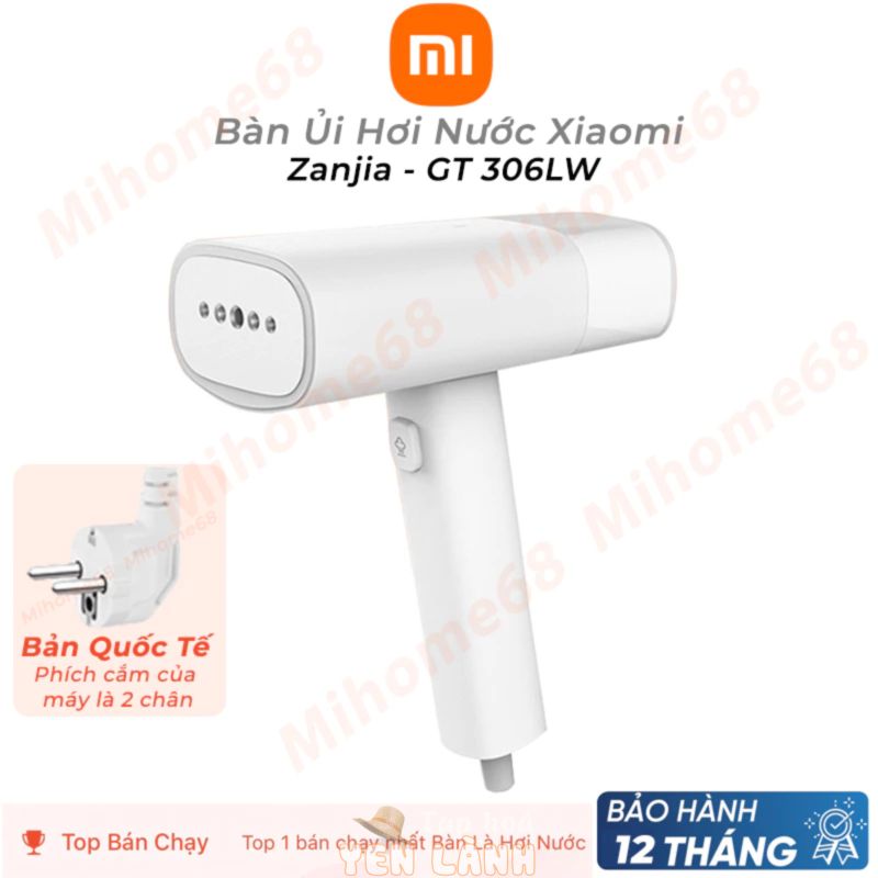 Bàn là hơi nước Xiaomi Mijia Zanjia ZJ GT-306LW bàn ủi hơi nước cầm tay nhỏ gọn công suất 1200W là phẳng các loại vải