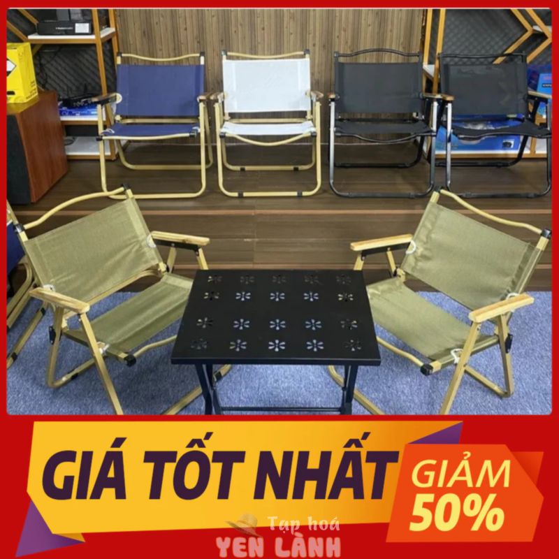 Ưu Đãi_Bộ Bàn Ghế Cà Phê, Camping Mùa Rêu Tây Siêu ĐẸP, Bàn Xếp, Ghế Sắt Tay Gỗ Sồi Tự Nhiên 100% Giá Sỉ_HCM