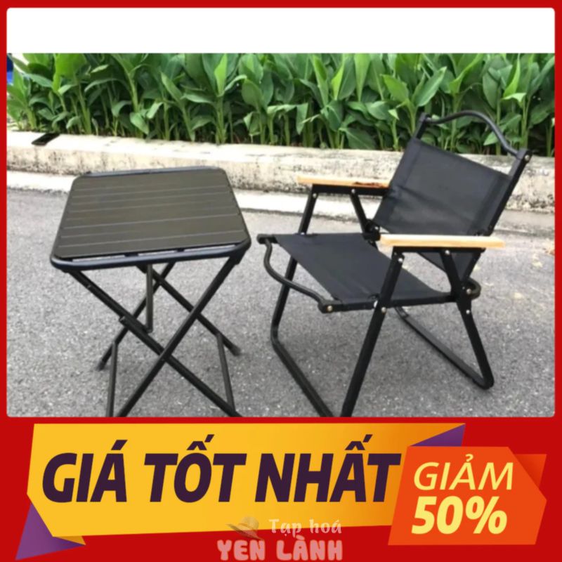 ️ CHÍNH HÃNG_Bộ Bàn Ghế Camping, Cà Phê, Quán trà Sữa Siêu Đẹp, Ghế Xếp Phối Tay Gỗ Sồi Tự Nhiên Giá SỈ_Duy Phương