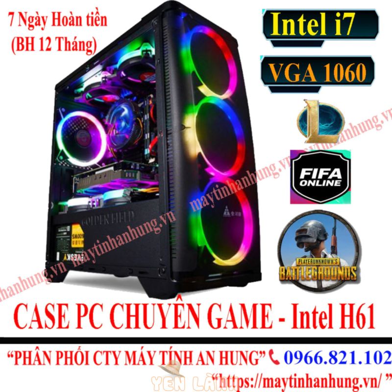 Bộ máy tính để bàn INTEL CORE I7 chơi tất cả các game lol cf fifa pugb gata 5 freefire ..giá rẻ cấu hình cao