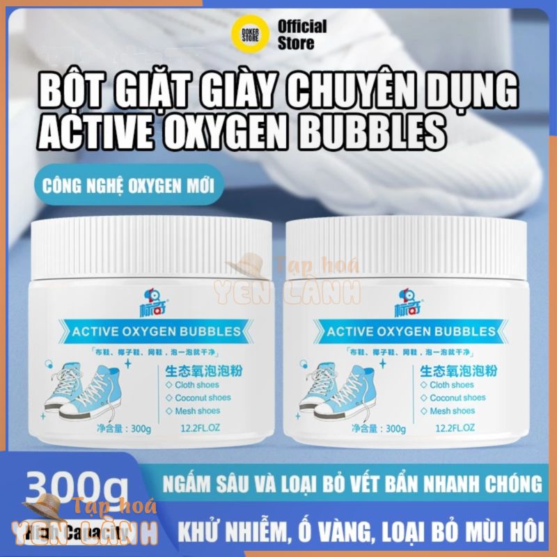 Bột giặt chuyên dụng vệ sinh giày sneaker Active Oxygen Bubbles 300g