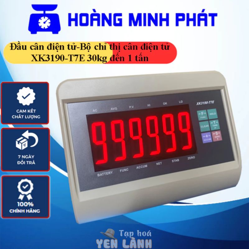 Đầu Cân Điện Tử 60kg 100kg 150kg 200kg 300kg 500kg 1 tấn 3 tấn 5 tấn XK1390-T7E dùng cân cho bàn, cân sàn, cân ghế