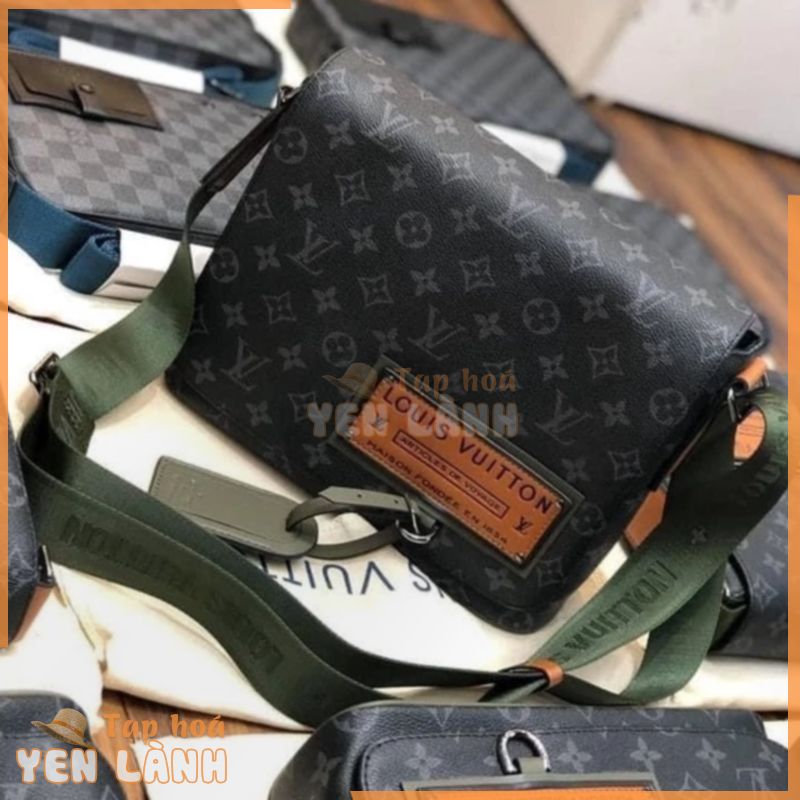 [ Luxury Shop ] Túi cặp đeo chéo Louis Vuitton vân hoa tag da cặp Nam châm Fullbox