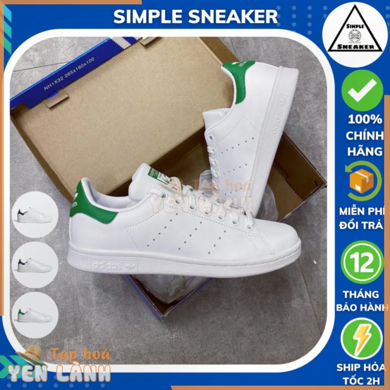 Giày Adidas Stan Smith Xanh Lá Chính Hãng SIMPLE SNEAKER Adidas Stan Smith Green Chất Liệu Da Cao Cấp Thời Trang Nam Nữ