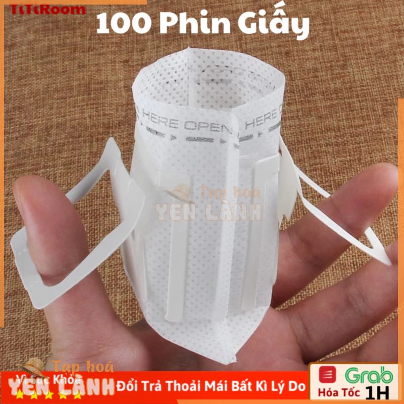 Combo 50-100 Phin giấy pha cà phê đi du lịch, tiện dụng, chiết xuất nhanh, túi lọc cà phê