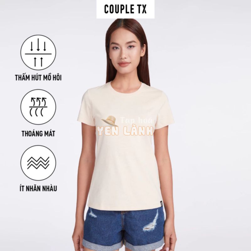 Áo Thun Cổ Tròn Basic Nữ Couple TX