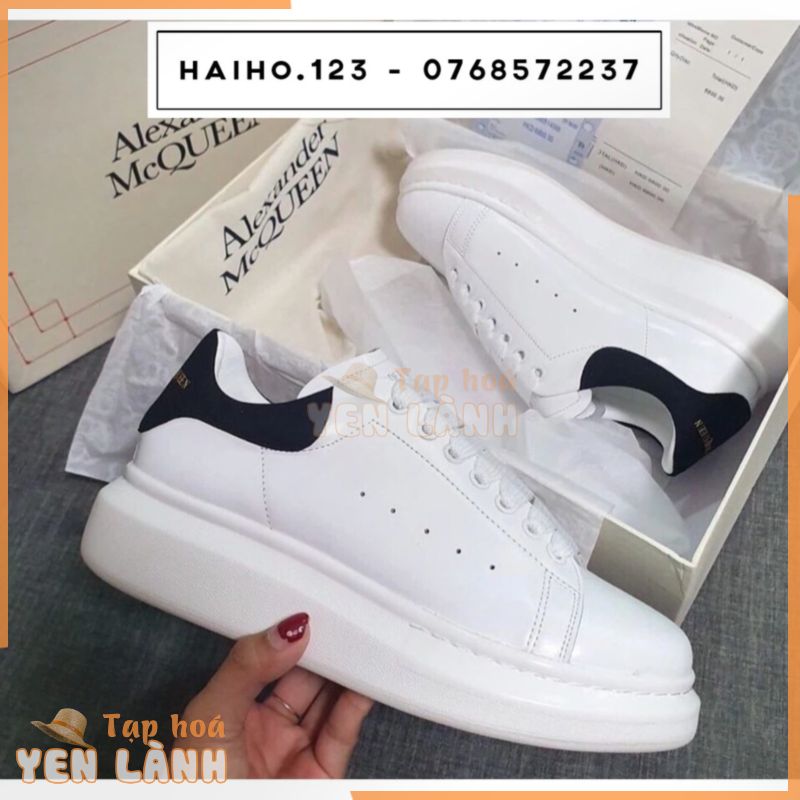 [Fullbox bill CTV]Giày sneakers thể thao nam nữ mc trắng gót đen đế độn tăng chiều cao siêu cấp