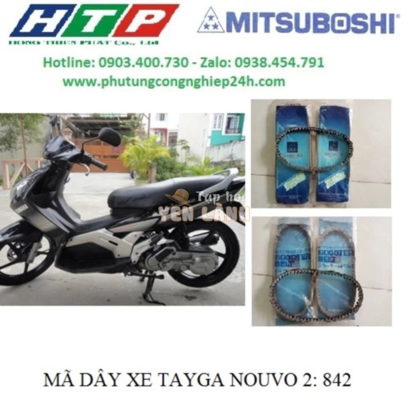 842 Dây curoa mitsuboshi nhật xe tayga Nouvo 2