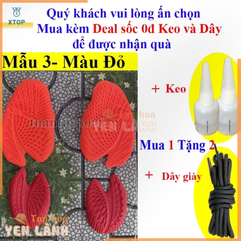 Đế giày cầu lông, bóng chuyền, Dán đế giày chuyên cày sân bê tông XTOP