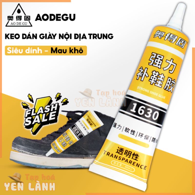 Keo Aodegu 1630 dán giày dép chuyên dụng siêu dính chắc, keo đa năng dán đế giầy, dày thể thao sneaker, túi xách, đồ da.