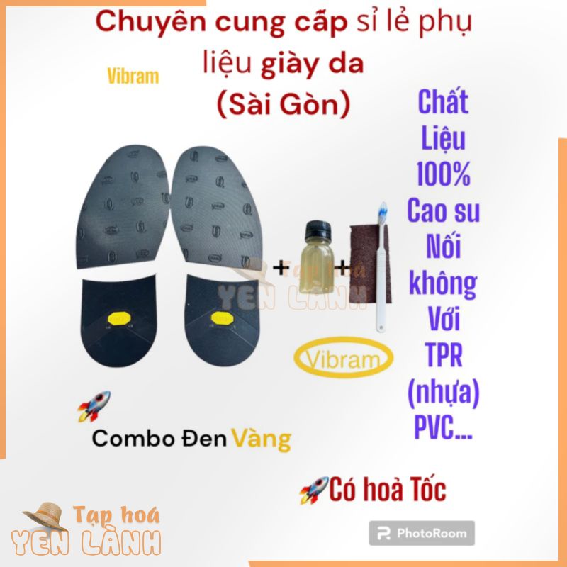 Combo Bộ đế dán giày hiệu vibram + KEO