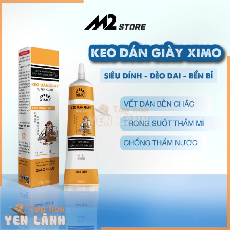 Keo dán giày thể thao siêu dính dùng nhiệt trong suốt không tổn thương da XIMO KDG06