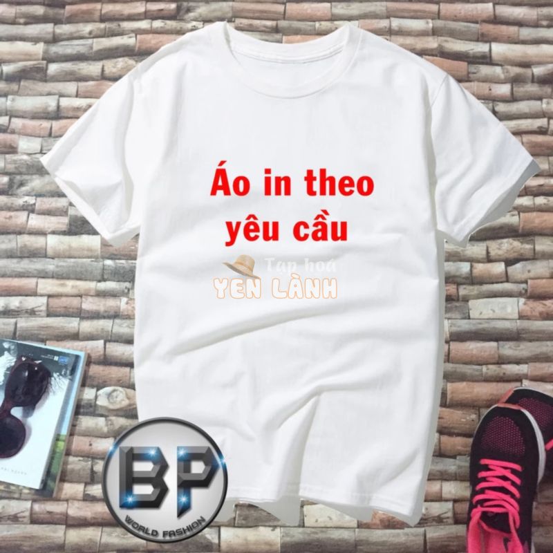 In Áo theo yêu cầu (màu trắng,Xám,Xanh,Hồng) [SIÊU CHẠY]-[SIÊU RẺ]