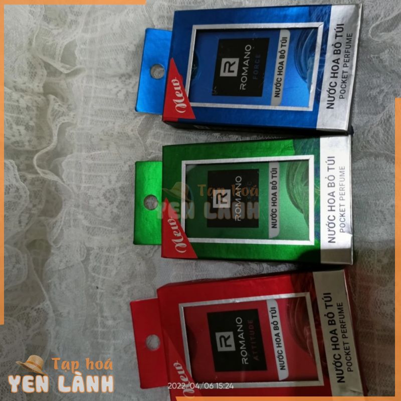 combo 3 nước hoa bỏ túi romano chai( 18ml) hương thơm đẳng cấp nam giới thượng lưu