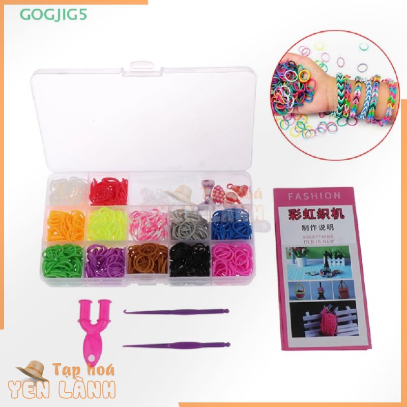 [GOGJIG5] Set 600 Dây Cao Su Dùng Để Đan Vòng Đeo Tay diy