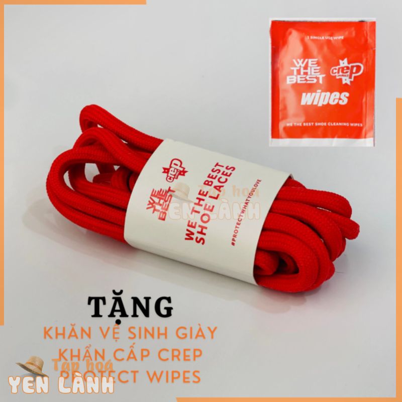 Cặp Dây Giày Crep Protect đỏ – Hàng Chính Hãng