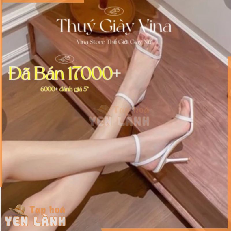 giày cao gót nữ 7cm,guốc nữ 9 phân sandal quai mảnh đế nhọn hot 2024 THUÝ GIÀY VINA STORE mã SD001