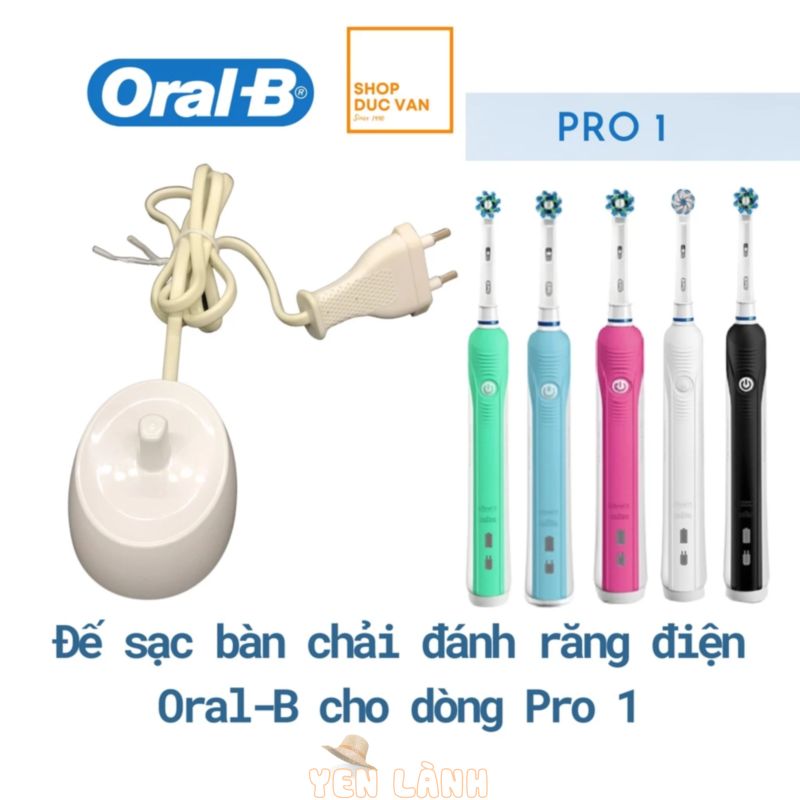 Đế Sạc Bàn Chải Đánh Răng Điện Oral-B D16 Pro 600 Pro 650 Pro 650 Pro 1 700 Pro 1 750 [ Hàng Đức ] – Bảo Hành 12 Tháng