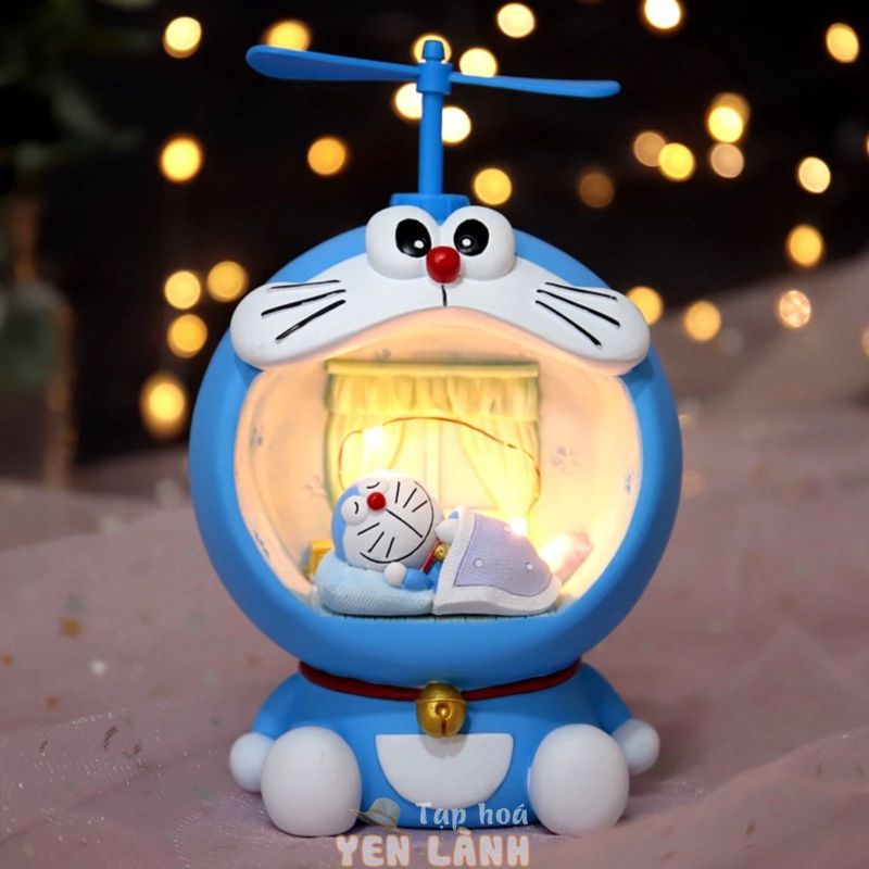 N07- Đèn ngủ Doraemon phát sáng trang trí cho kệ bàn học, quà tặng sinh nhật độc đáo. A1